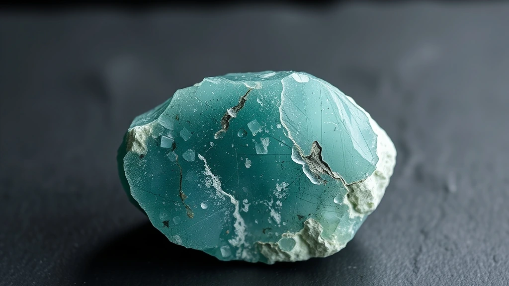 Ajoite Natural Gemstone Crystal Specimen