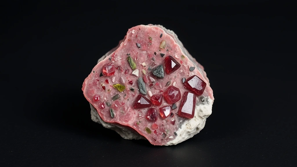 Anyolite (ruby In Zoisite) Natural Gemstone Crystal Specimen
