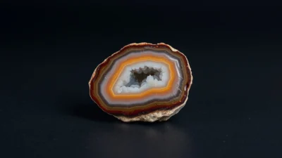 Fire Agate Natural Gemstone Crystal Specimen