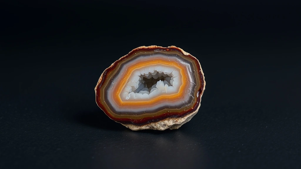 Fire Agate Natural Gemstone Crystal Specimen