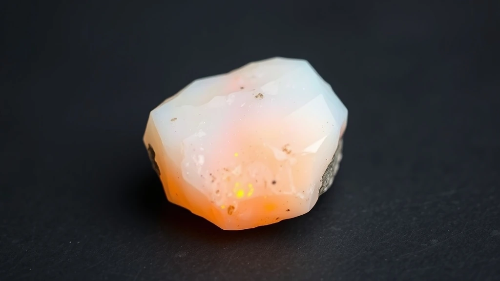 Fire Opal Natural Gemstone Crystal Specimen