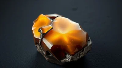 Gold Sheen Obsidian Natural Gemstone Crystal Specimen