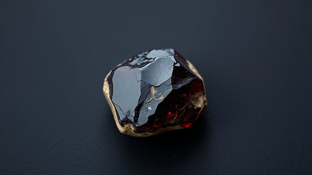 Almandine Garnet Natural Gemstone Crystal Specimen
