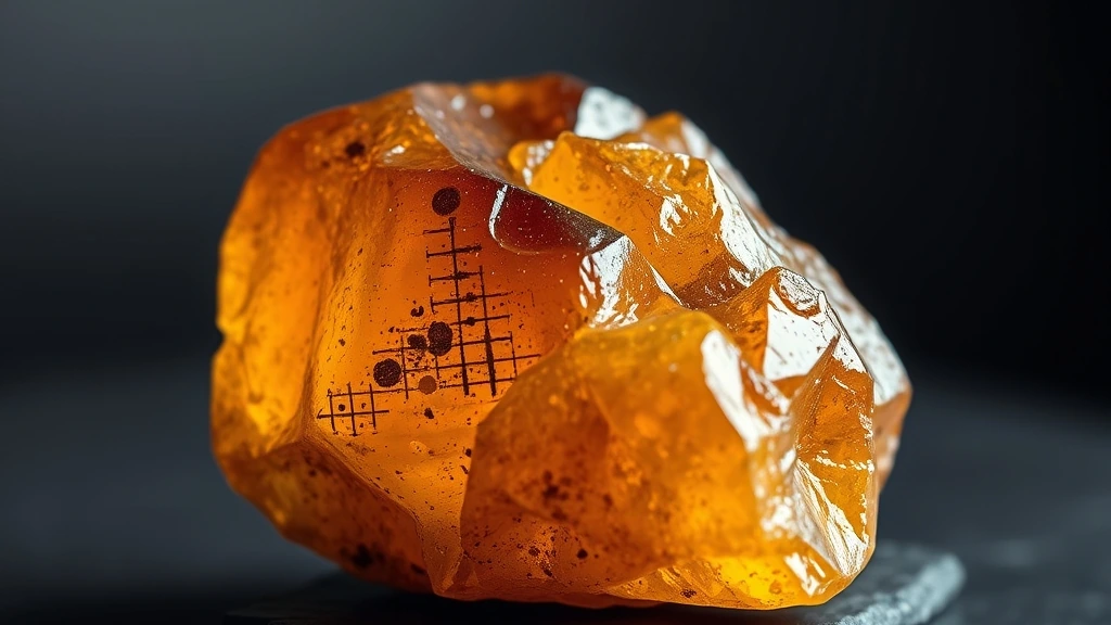 Amber Natural Gemstone Crystal Specimen