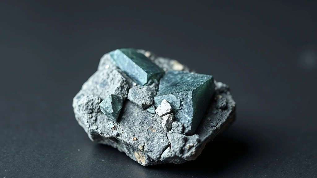 Benitoite Natural Gemstone Crystal Specimen