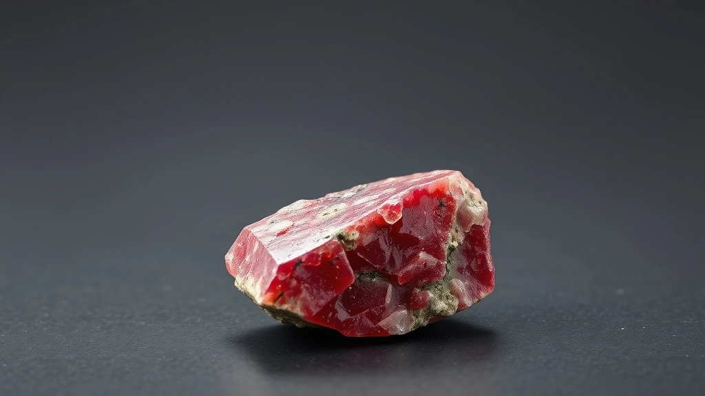 Bixbite (red Beryl) Natural Gemstone Crystal Specimen