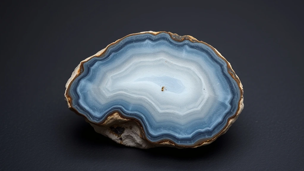 Blue Lace Agate Natural Gemstone Crystal Specimen