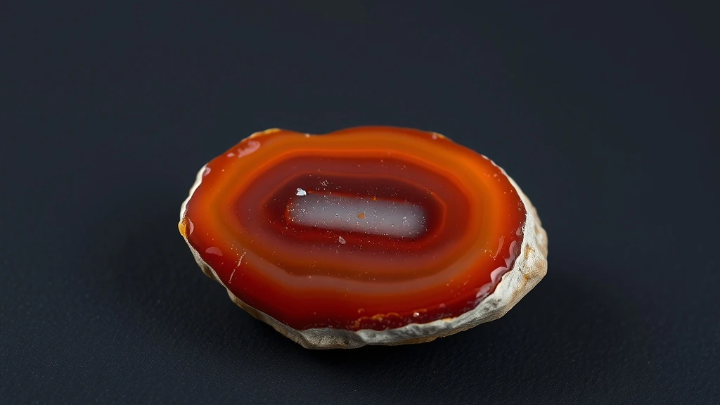 Carnelian Agate Natural Gemstone Crystal Specimen