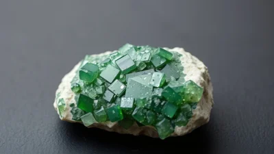 Chrome Diopside Natural Gemstone Crystal Specimen