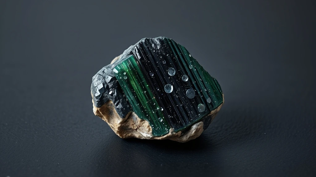 Chrome Tourmaline Natural Gemstone Crystal Specimen