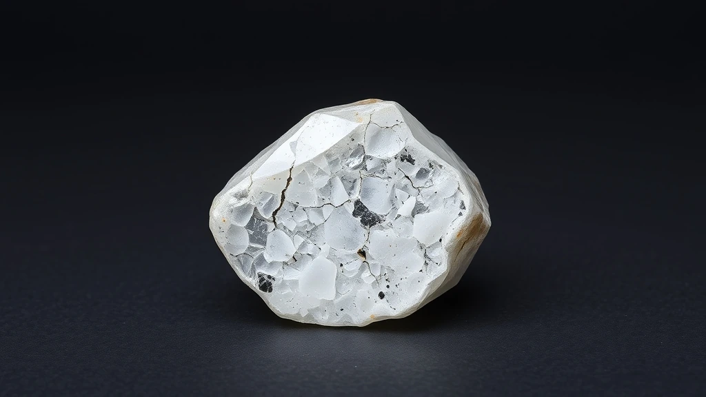 Crackled Quartz (ice Quartz) Natural Gemstone Crystal Specimen