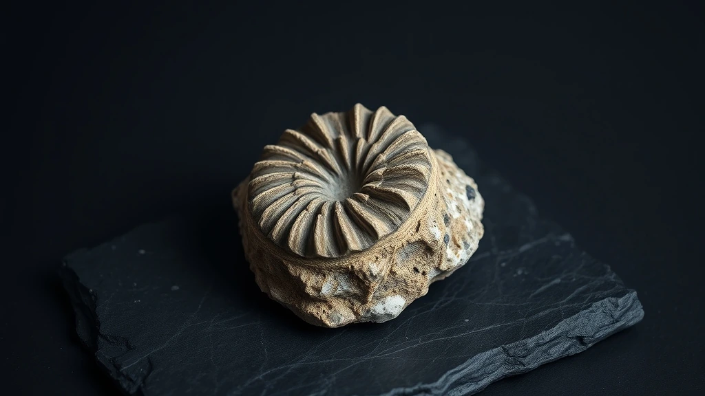 Crinoid Fossil Natural Gemstone Crystal Specimen