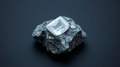 Cubic Zirconia Natural Gemstone Crystal Specimen