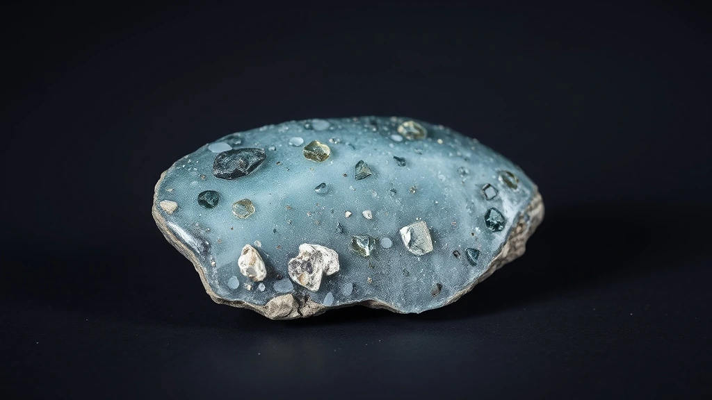 Glaucophane Natural Gemstone Crystal Specimen