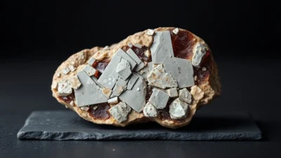 Grossular Garnet Natural Gemstone Crystal Specimen