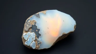 Hyalite Opal Natural Gemstone Crystal Specimen