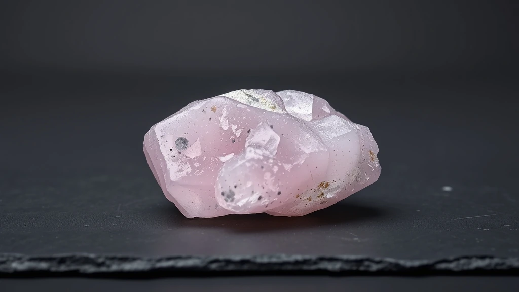 Kunzite Natural Gemstone Crystal Specimen