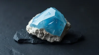 Maxixe (blue Beryl) Natural Gemstone Crystal Specimen