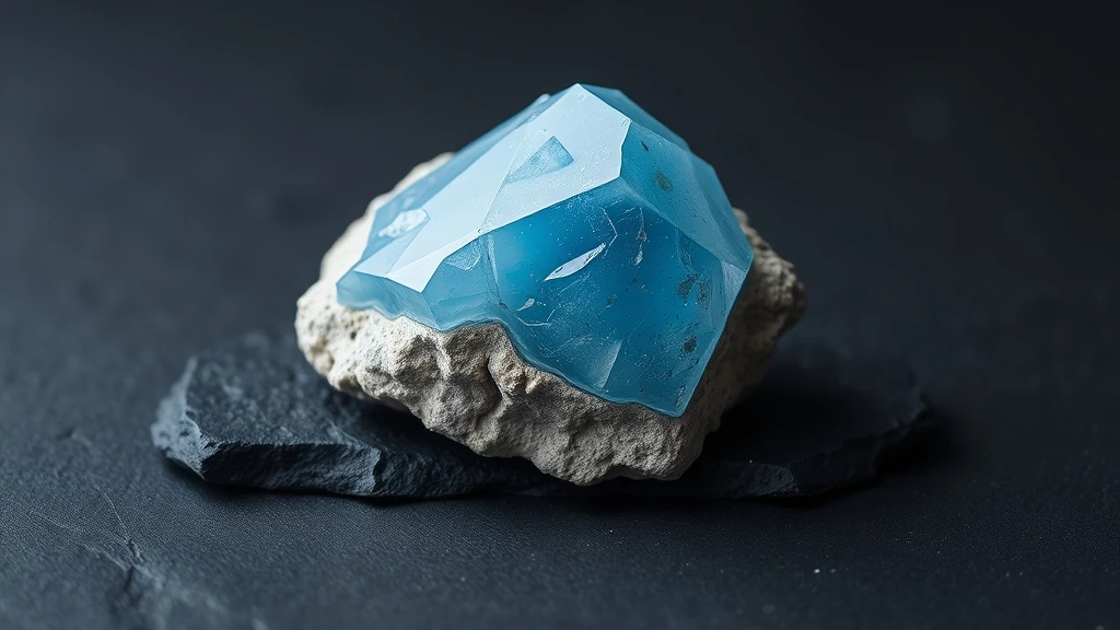 Maxixe (blue Beryl) Natural Gemstone Crystal Specimen