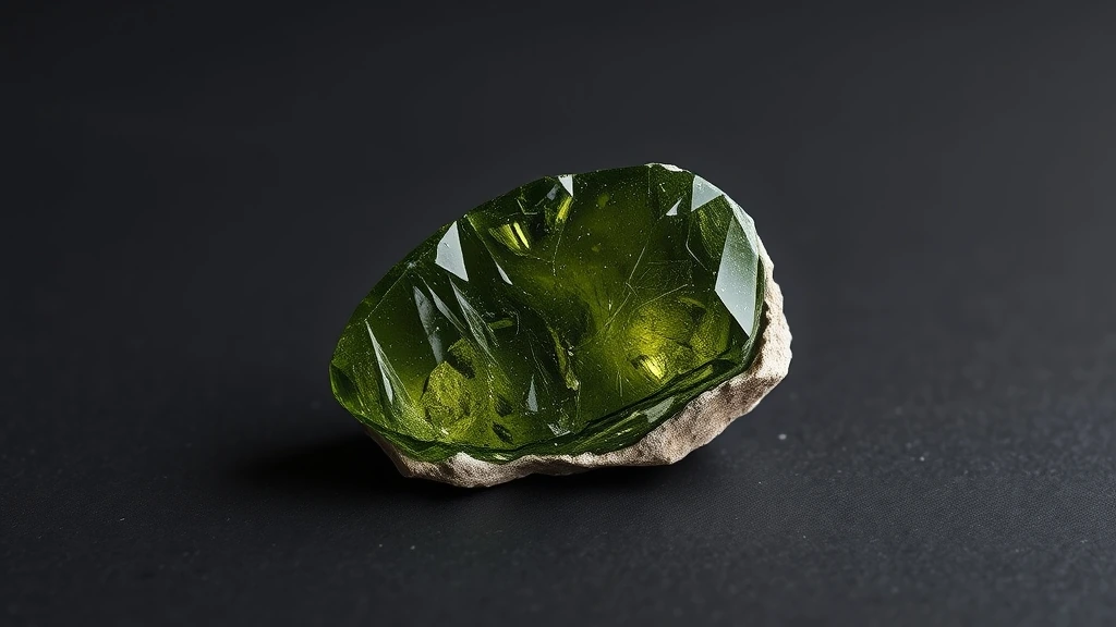 Moldavite Natural Gemstone Crystal Specimen