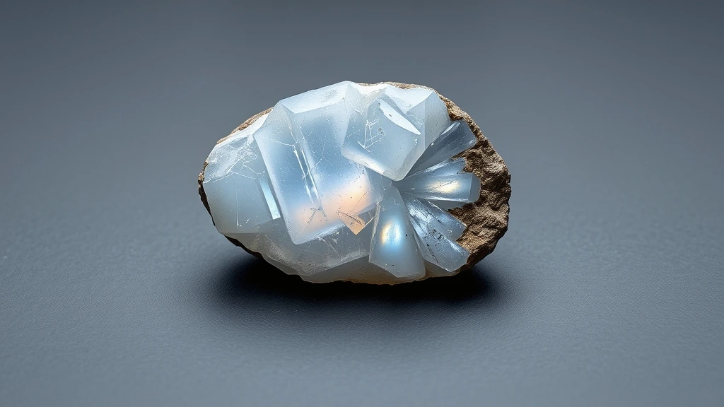 Rainbow Moonstone Natural Gemstone Crystal Specimen