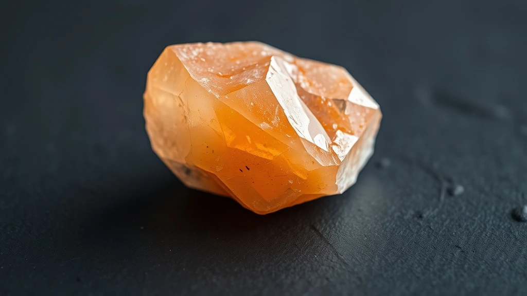 Tangerine Quartz Natural Gemstone Crystal Specimen