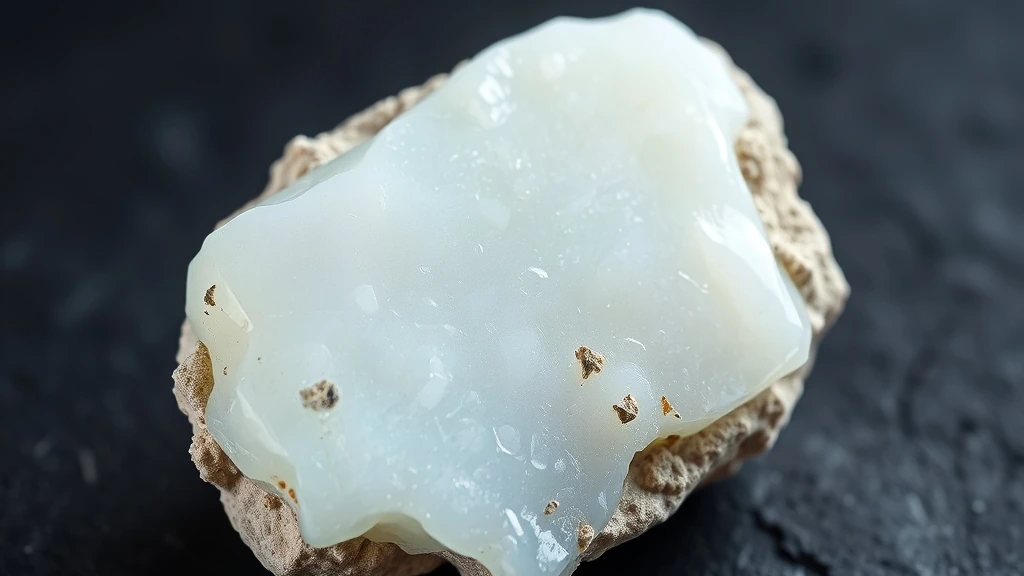 White Opal Natural Gemstone Crystal Specimen