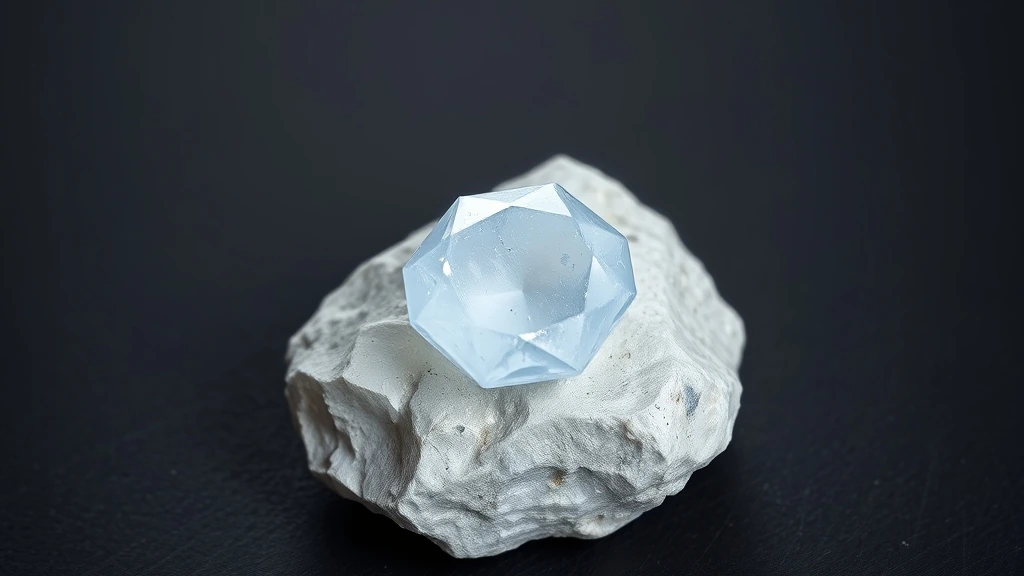 White Sapphire Natural Gemstone Crystal Specimen