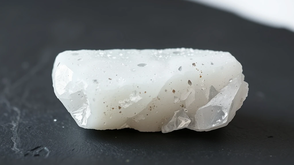 White Topaz Natural Gemstone Crystal Specimen